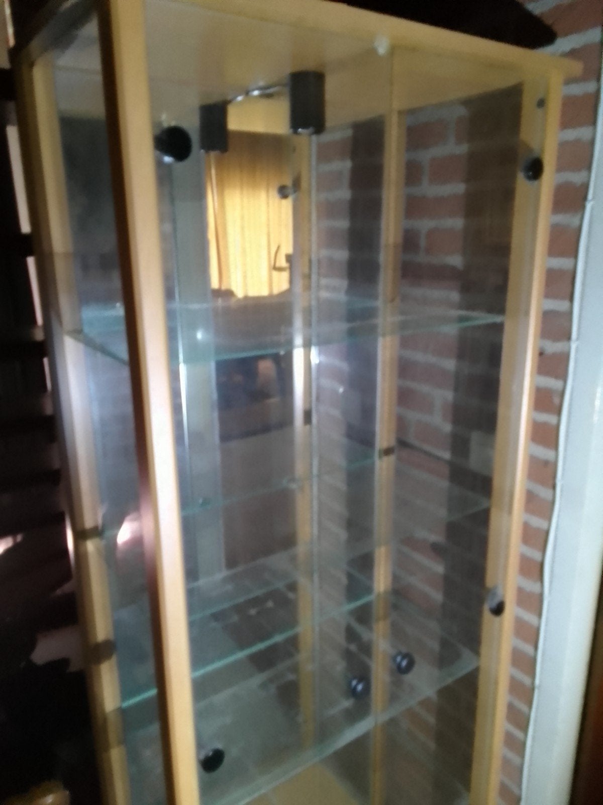 Vitrinekast, Ophalen, Strak, Gebruikt, 50 tot 100 cm