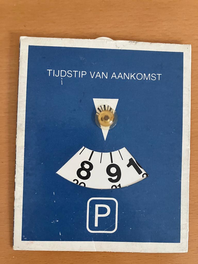 Parkeerschijf Uitgegeven door de Rabobank, Ophalen of Verzenden, Gebruikt, Overige typen