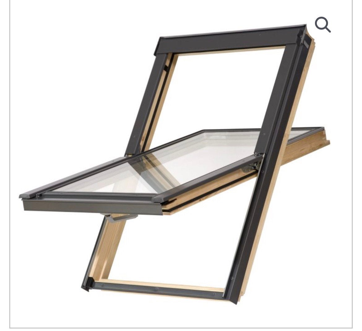Tekoop dakraam balio RW S6R 114x112cm hout, Ophalen, 80 tot 120 cm, 80 tot 120 cm, Nieuw