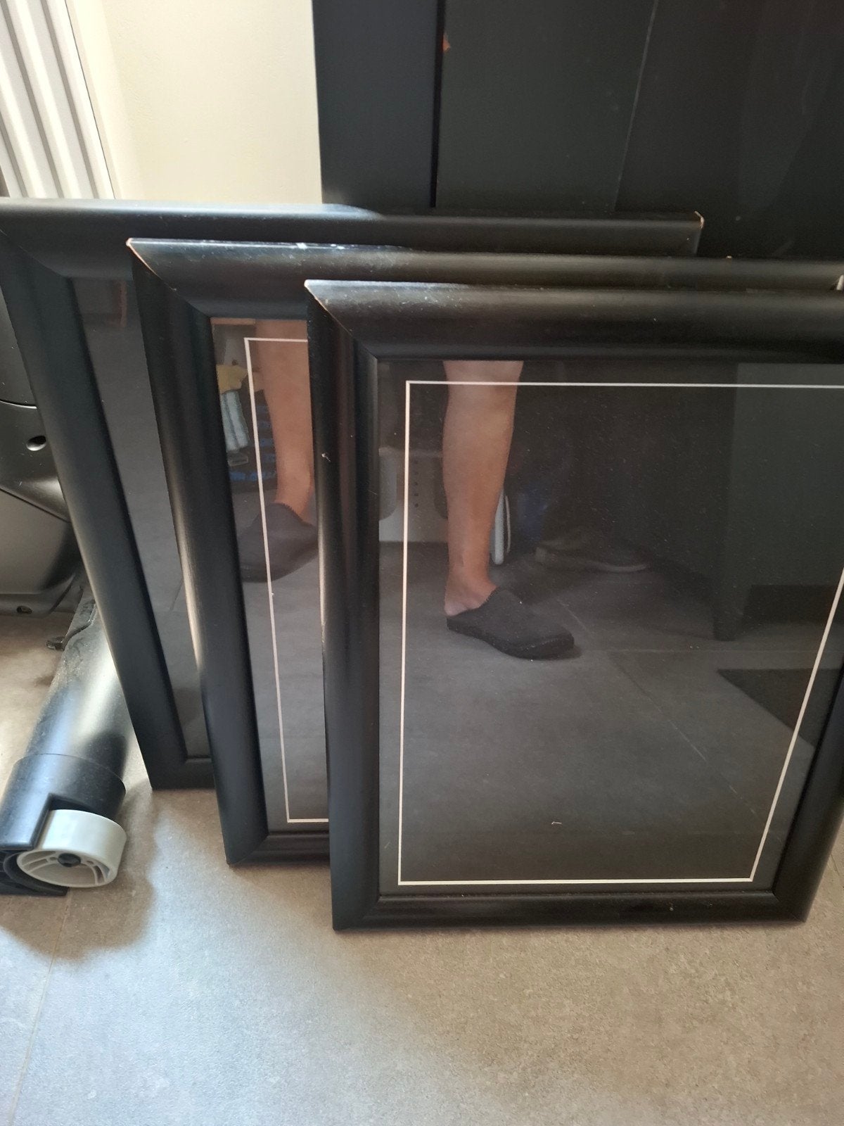 Mooie A4 lijsten 3 dezelfde Zwart!, Ophalen of Verzenden, Glas, Zwart, Met glas