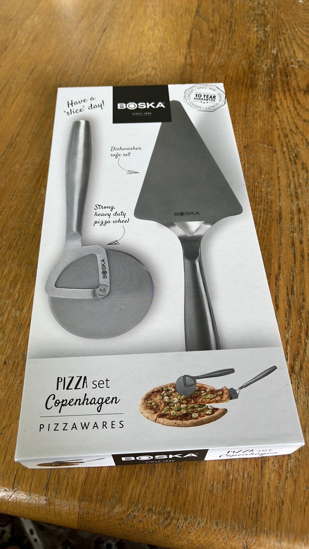 Boska Pizza Set Copenhagen - Pizzasnijder & Schep, Overige typen, Ophalen of Verzenden, Metaal, Overige merken