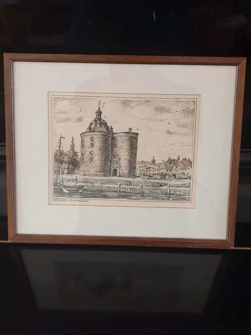 Litho drommedaris Enkhuizen Paul van Alff, Ophalen