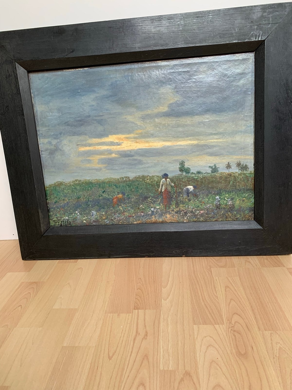 2x Bali schilderijen van Eugen Surich (1886-1941), Doek, Realistisch, Ophalen of Verzenden, Gesigneerd