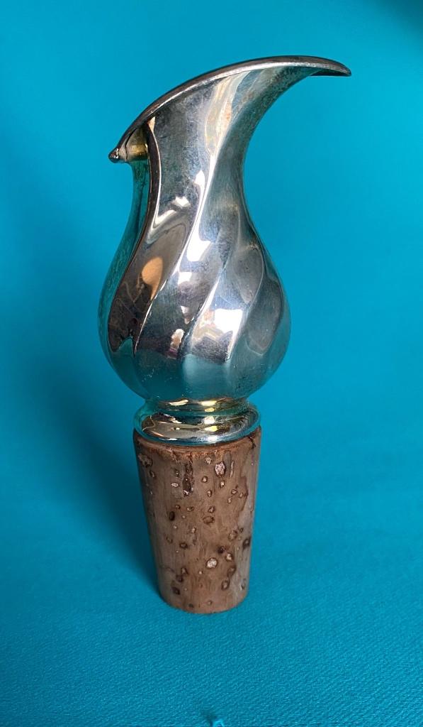 Vintage verzilverde wijnstopper in Art Nouveau stijl WMF, Verzamelen, Ophalen of Verzenden, Huis en Inrichting