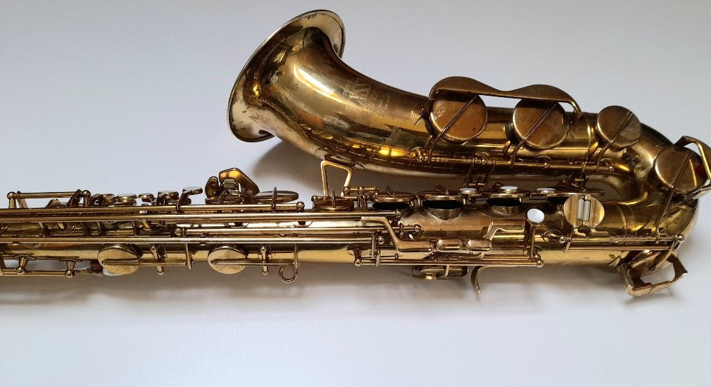 T.K. Vintage Amati tenor saxofoon, Muziek en Instrumenten, Blaasinstrumenten | Saxofoons, Ophalen of Verzenden, Gebruikt, Tenor