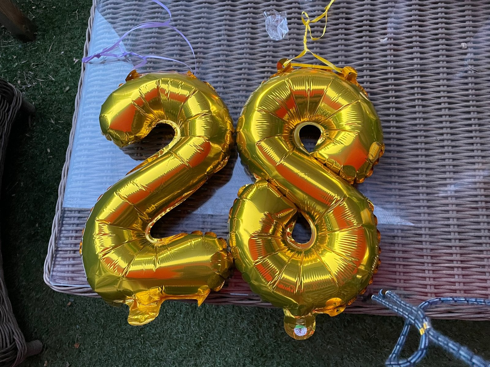 2 en 8 folie ballon, Ophalen, Zo goed als nieuw, Versiering, Verjaardag