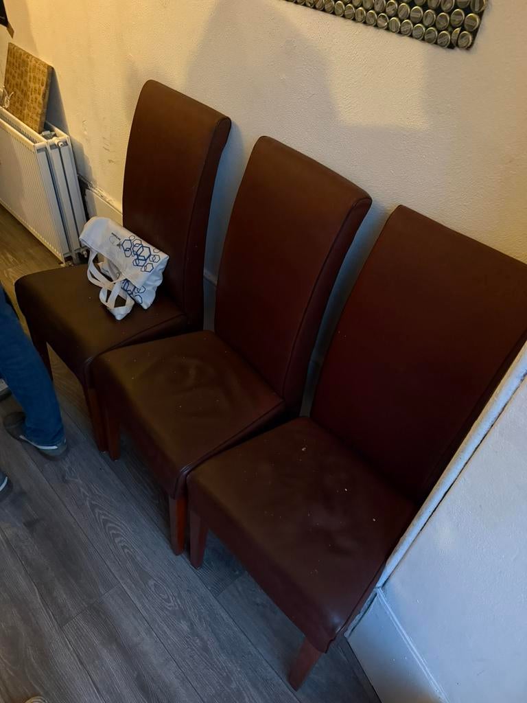 Bank af te halen, Huis en Inrichting, Ophalen, Gebruikt, Leer