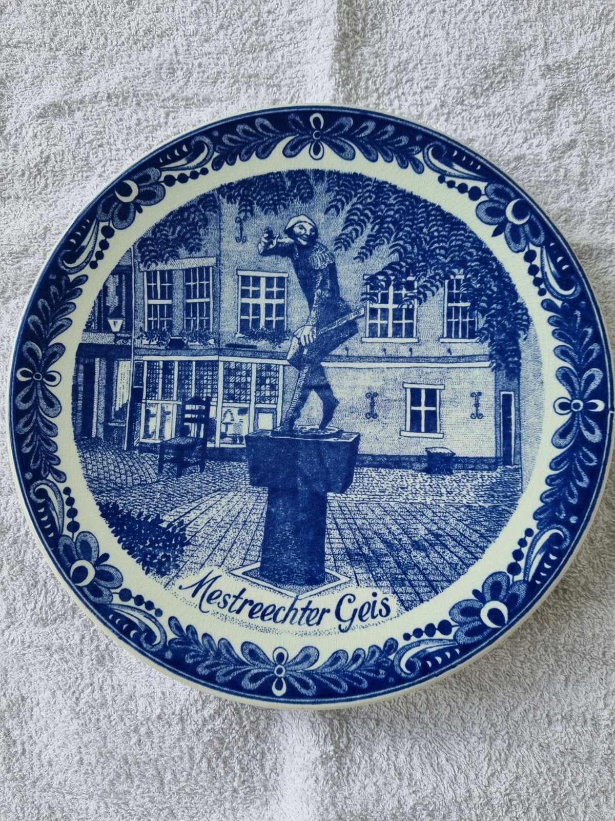 Delfts Blauw Chemkefa bord 22cm - Mestrechter Geis, Ophalen of Verzenden