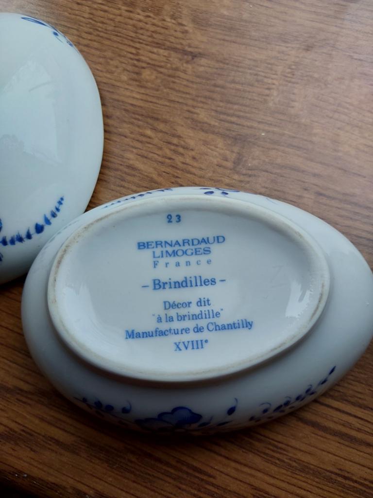 Bernardaud Limoges Porseleinen Ei - Decor Brindilles, Antiek en Kunst, Ophalen of Verzenden