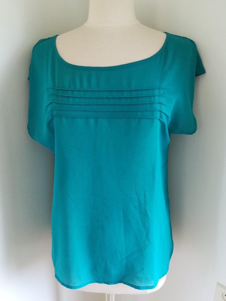 ZARA Basic bloes groen met plooitjes maat M - nieuw -, Ophalen of Verzenden, Nieuw, Maat 38/40 (M), Groen