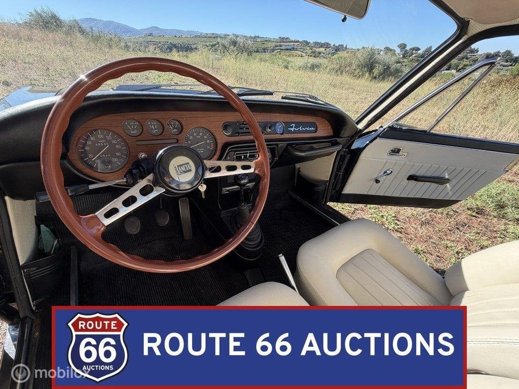 Lancia Fulvia Coupé 1.3 | 1972 | Route 66 Auctions, Auto's, Overige carrosserieën, Zwart, Bedrijf, Handgeschakeld
