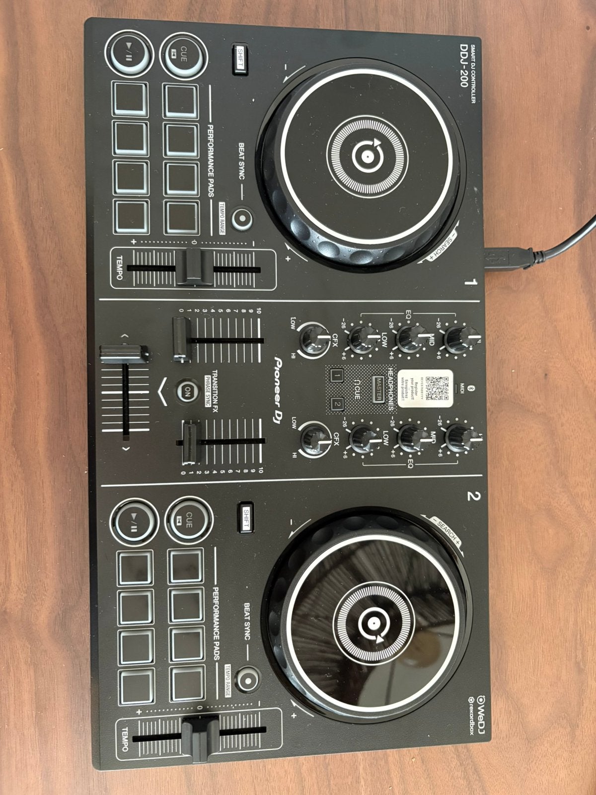 Pioneer DDJ-200 DJ Controller + DEVINE PRO 850, Muziek en Instrumenten, Dj-sets en Draaitafels, Ophalen, Nieuw, Pioneer