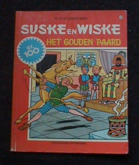 Suske en Wiske Het gouden paard 1e druk 1969, Boeken, Eén stripboek, Ophalen of Verzenden, Gelezen