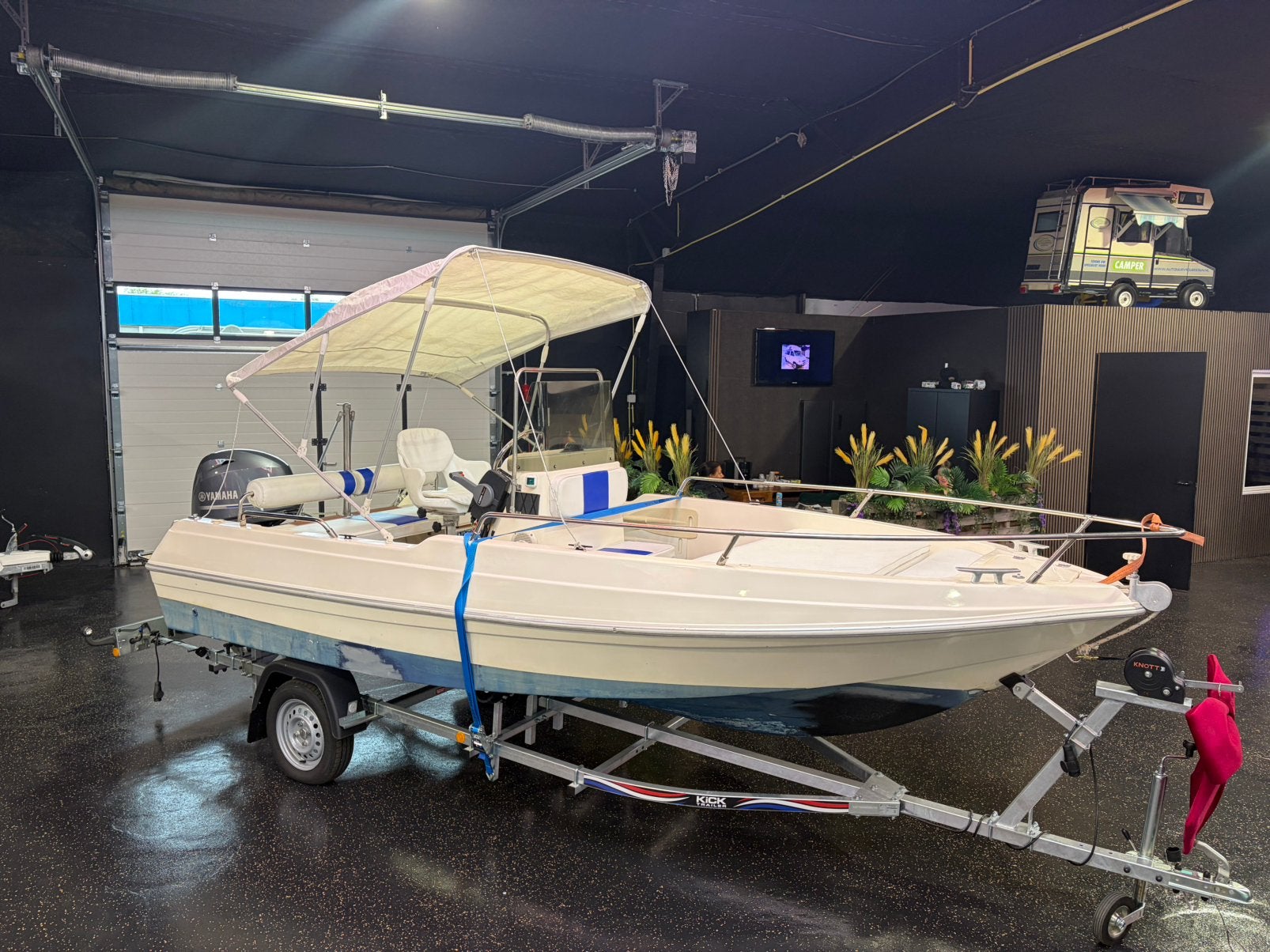 Prachtige Consoleboot met zit / ligdek 70pk Yamaha 2023 24u, Watersport en Boten, Vis- en Consoleboten, Ophalen, Overige merken