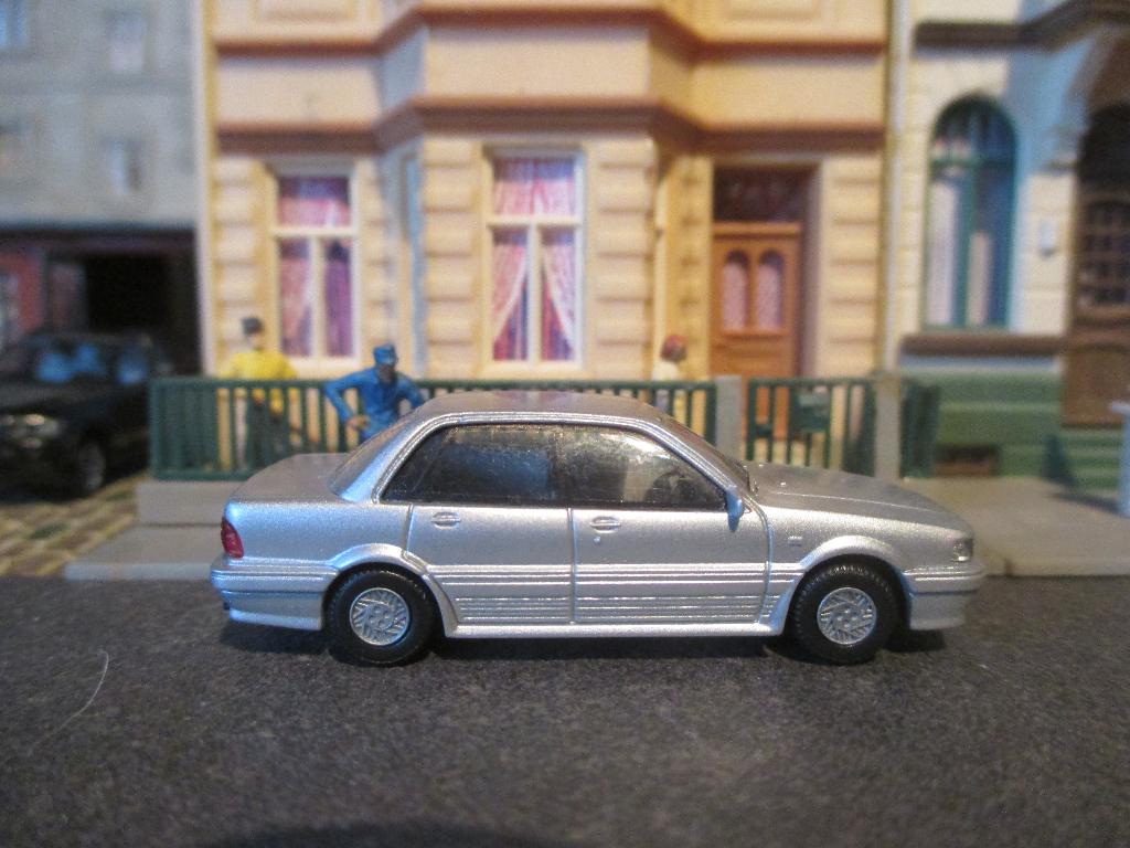 1987-1993 Mitsubishi Galant - Rietze metallic-zilver, Ophalen of Verzenden, Zo goed als nieuw, Auto, Rietze