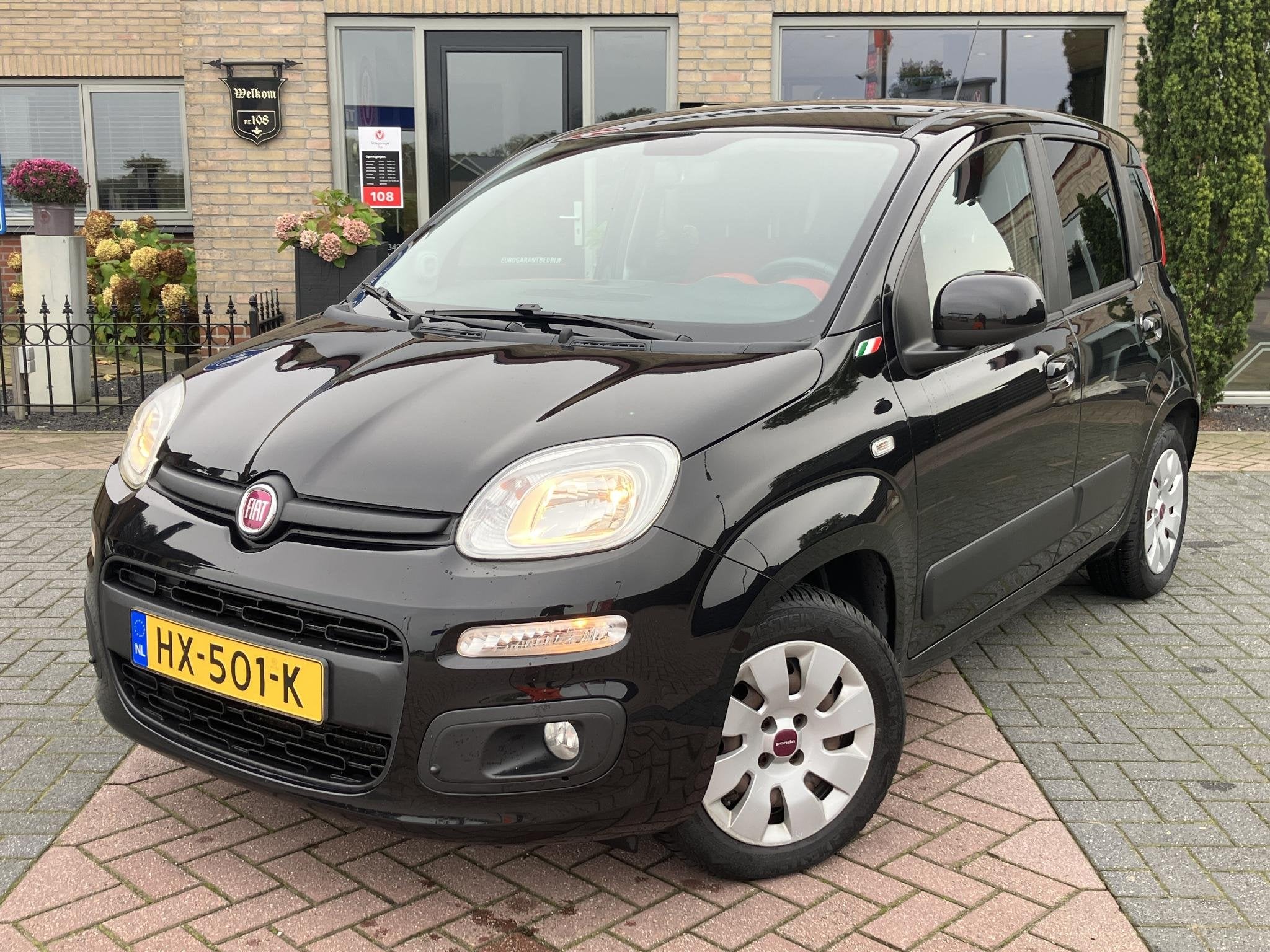 Fiat Panda 1.2 Lounge | Parkeersensor | Elektr. ramen | NAP, Auto's, Stof, Gebruikt, Zwart, Origineel Nederlands