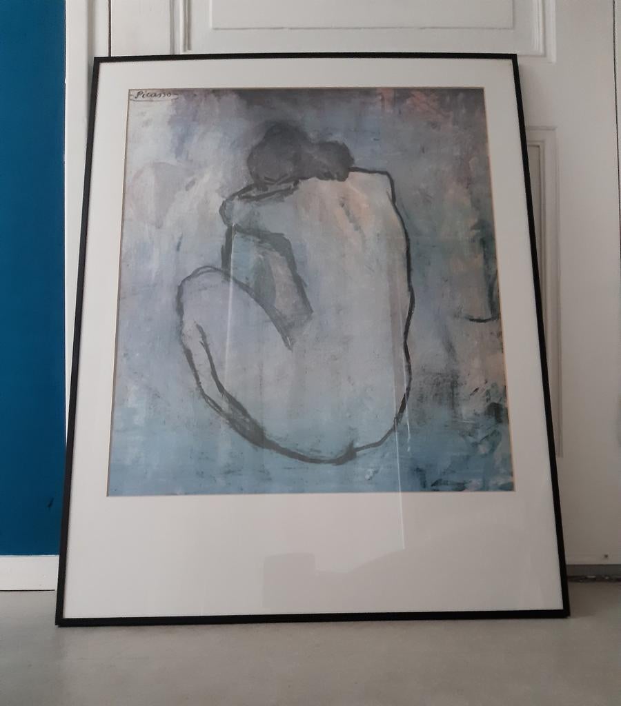 Picasso in lijst met passe-partout, Ophalen