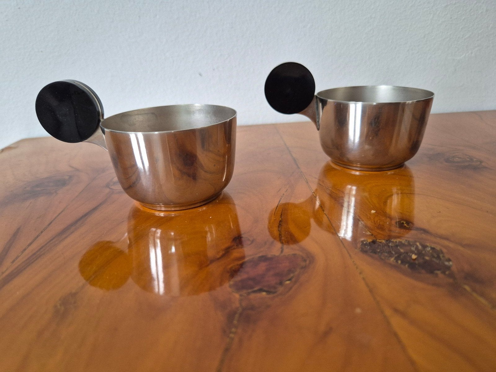 Art Deco theeglas houders met bakelieten hangreep, Ophalen of Verzenden, Overige stijlen