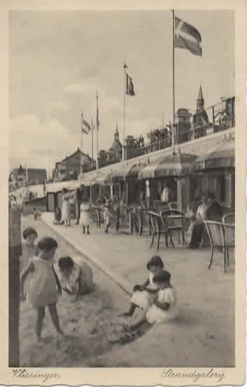 Vlissingen Strandgalerij, Verzenden, 1940 tot 1960, Gelopen, Zeeland