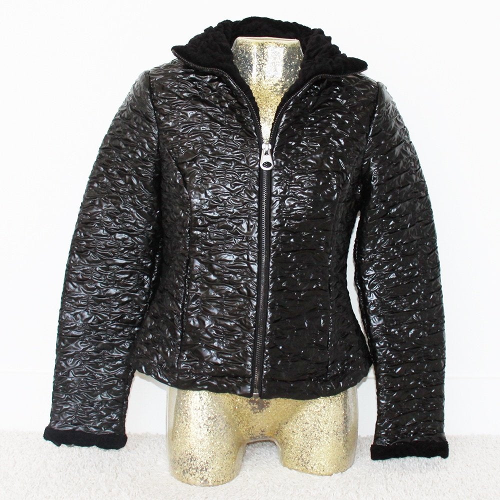 Zeer Mooie Spoom Jas (Maat 40) € 35,-, Maat 38/40 (M), Zwart, Spoom, Ophalen of Verzenden