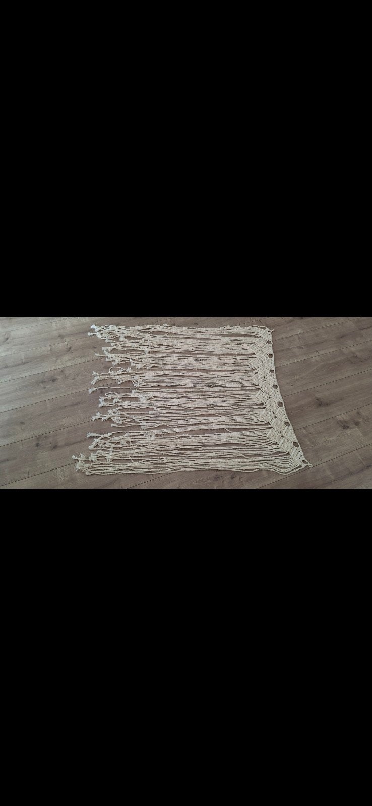 Handgemaakt Macramé Gordijn - Bohemian Stijl, Overige merken, Beige, Ophalen of Verzenden, Gordijn