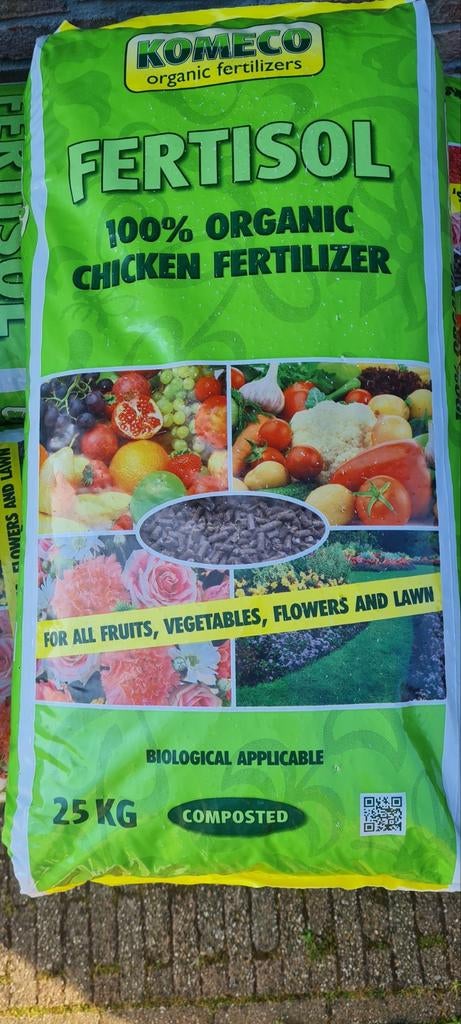 Fertisol kippenmest korrel 25kg, Tuin en Terras, Aarde en Mest, Ophalen of Verzenden, Koemestkorrels