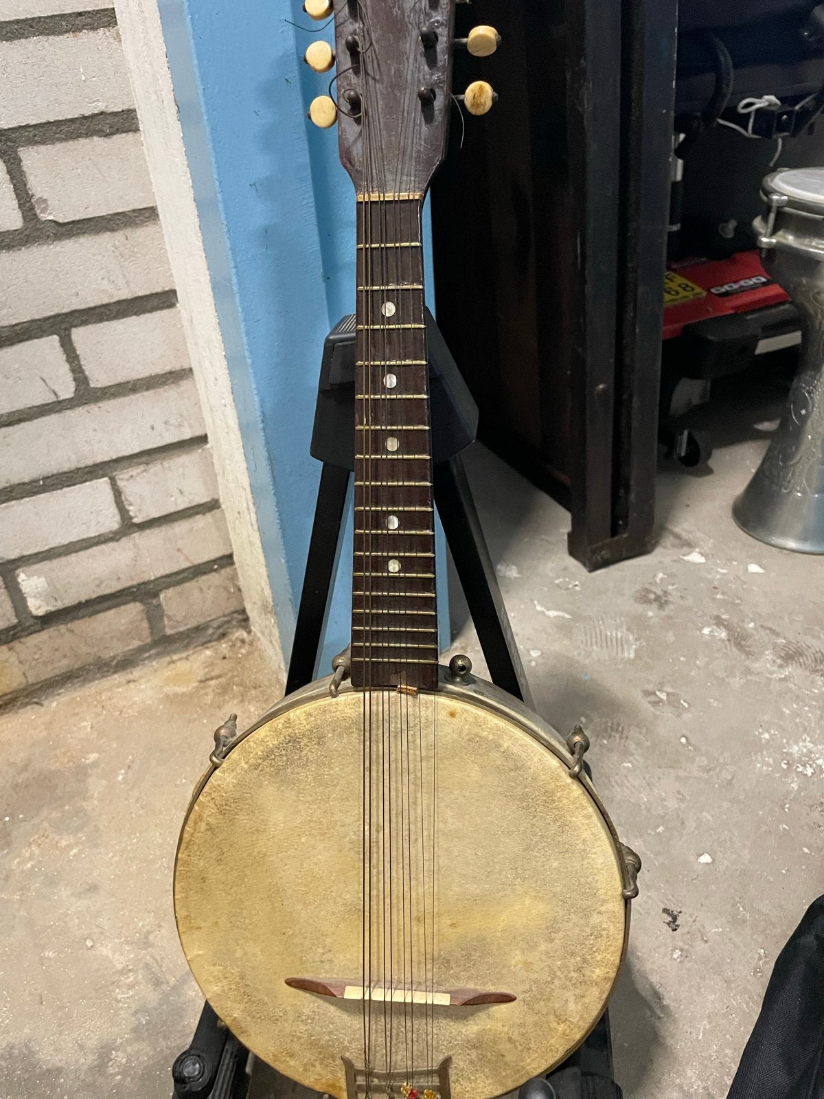 Mandolinebanjo Banjoline, Ophalen of Verzenden, Gebruikt, Mandolinebanjo