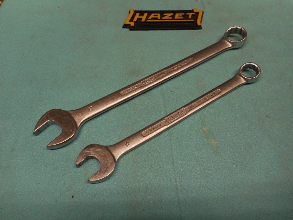 Twee Steek-ringsleutels van Hazet No.600., Ophalen of Verzenden, Gebruikt
