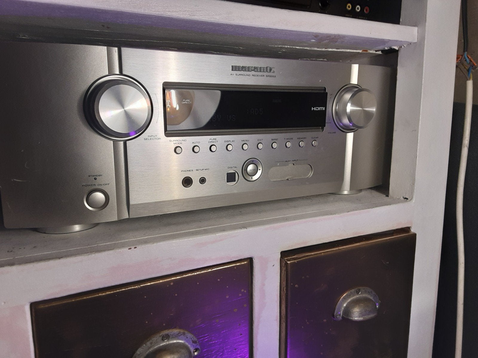 Marantz SR5003 AV Surround Receiver - Zilver, Ophalen of Verzenden