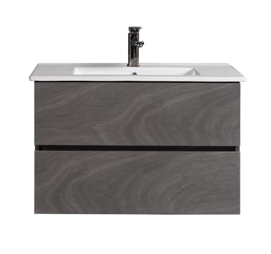 Badmeubel, wastafel en onderkast, Kode 60, grijs, luxe stijl, Ophalen of Verzenden, Nieuw