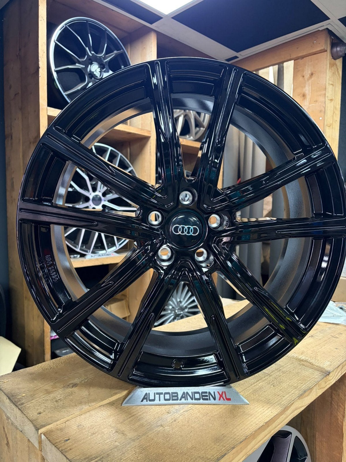 20 Inch Audi Seat Skoda Vw Black Wheels 5x112, Velg(en), Nieuw, XL, 20 inch