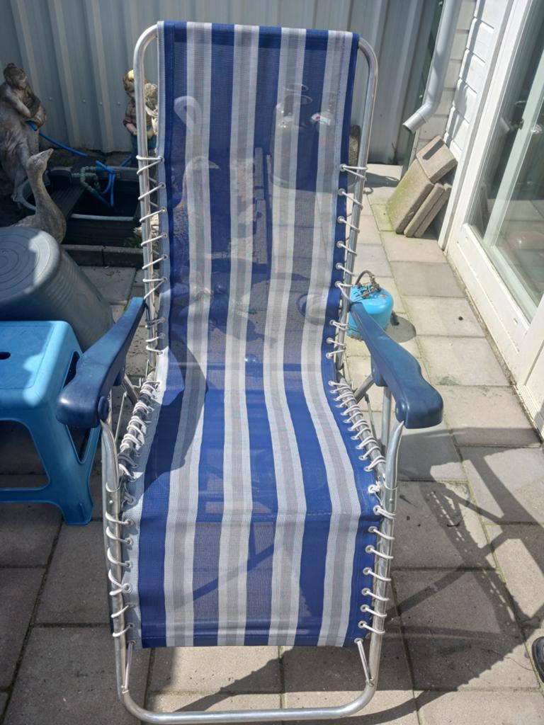 Ligstoel, Caravans en Kamperen, Kampeermeubelen, Ophalen, Campingstoel