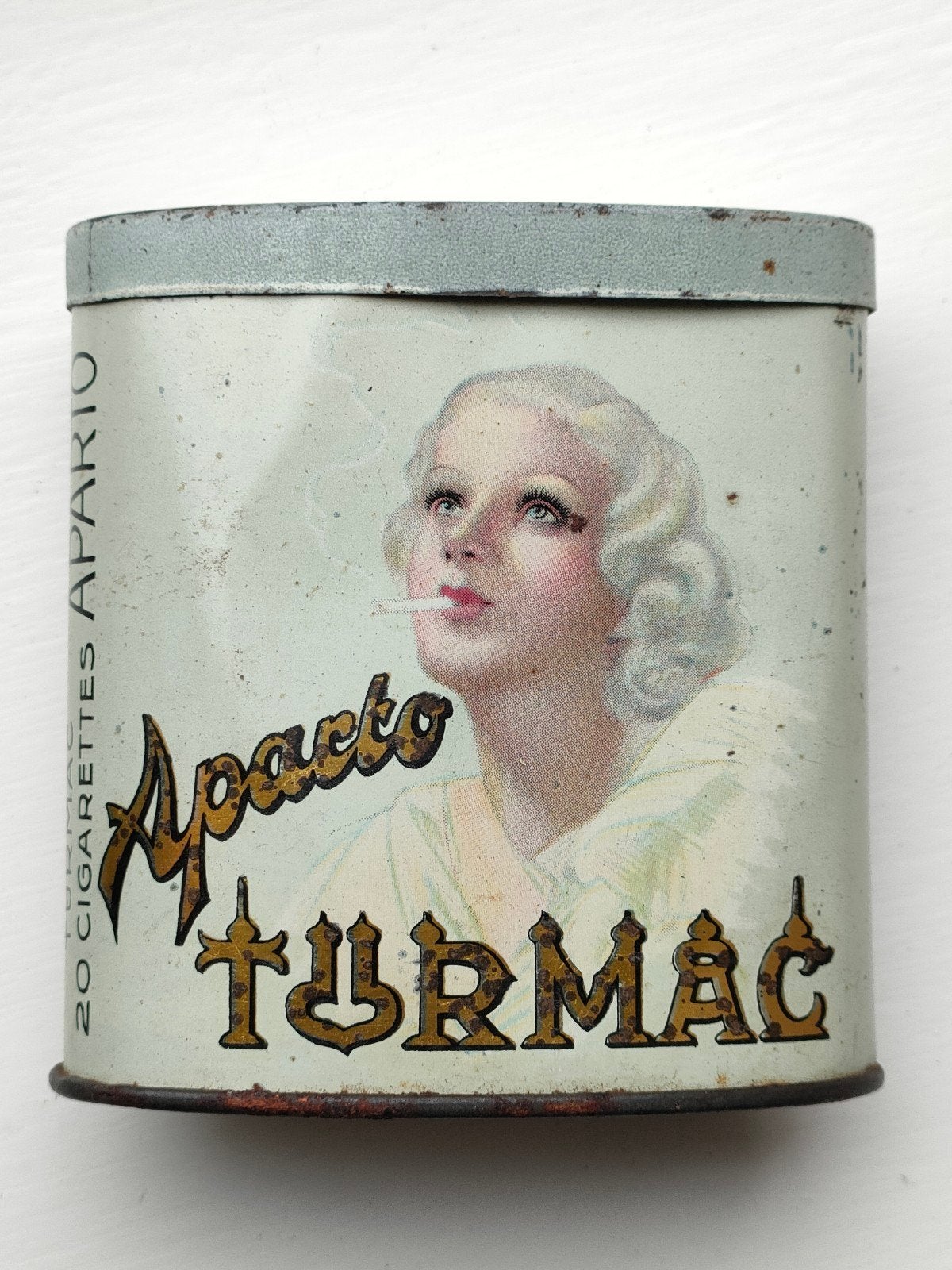 Turmac Aparto turkish Macedonië Cigarettes blik, Verzamelen, Ophalen of Verzenden, Gebruikt, Overige