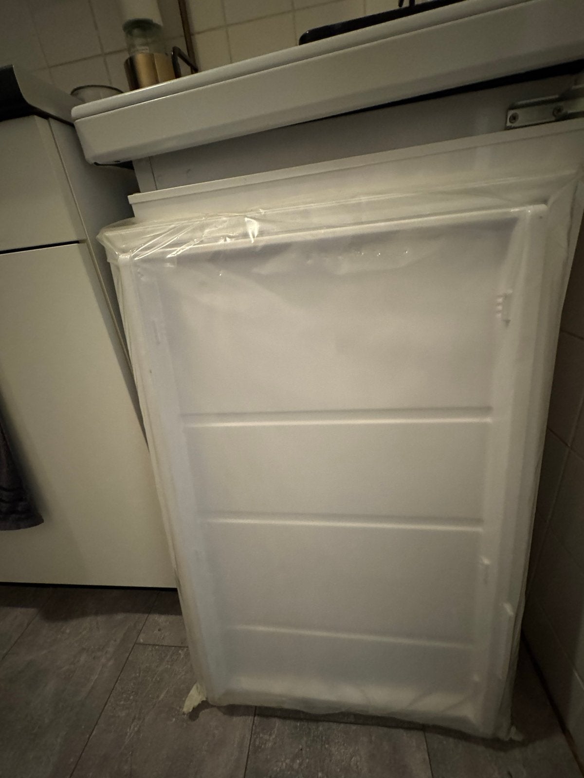 Inventum kleine koelkast met vriesvak + extra deur, Ophalen, Gebruikt, Minder dan 75 liter, Met vriesvak
