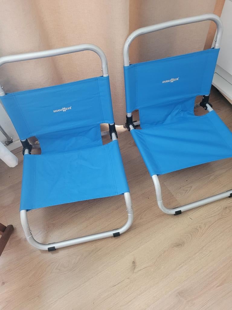 2 Brunner Ultralichtgewicht Strandstoeltjes, Ophalen of Verzenden, Gebruikt, Campingstoel
