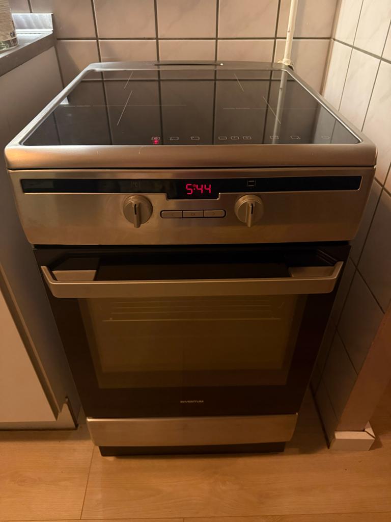 Inventum Vrijstaand Inductie Fornuis met Oven, Ophalen, 4 kookzones, Zo goed als nieuw, Inductie