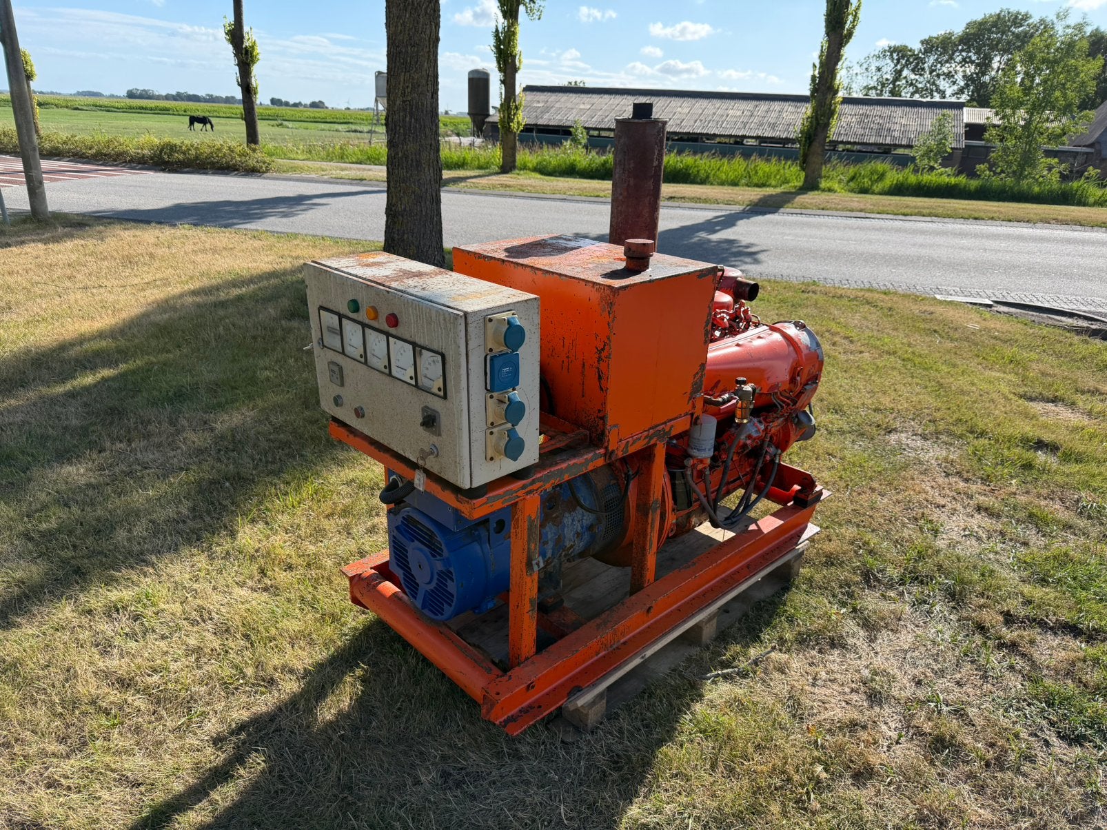 30 KVA aggregaat 230/400 Volt Deutz diesel generator, Ophalen, Gebruikt, Dieselolie, Elektrisch startend