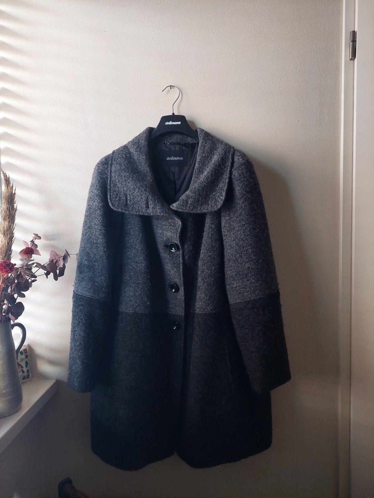 dames jas maat 48, Kleding | Dames, Ophalen of Verzenden, Grijs, Steilmann, Jas of Mantel