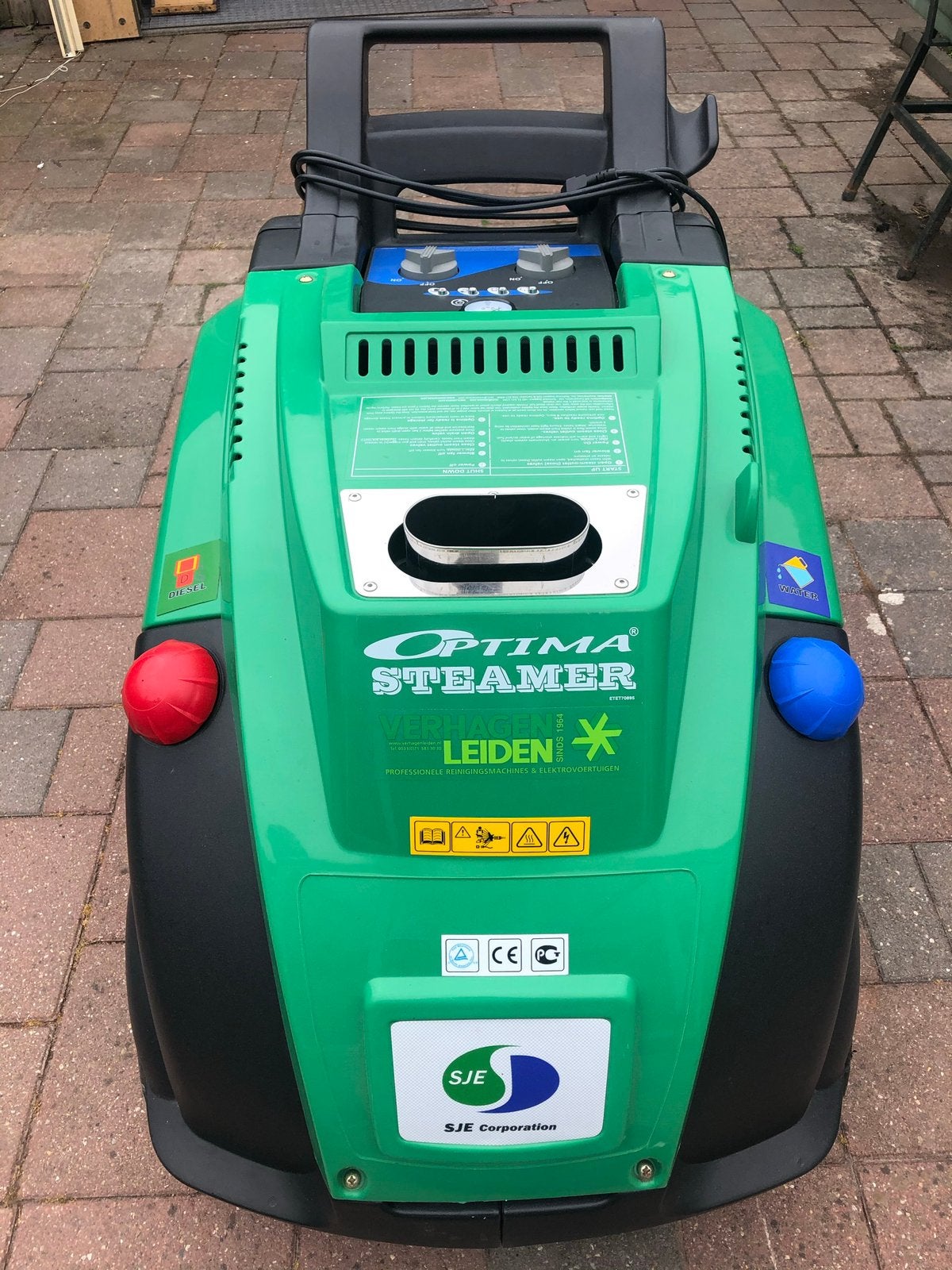 Optima stoommachine, Ophalen, Zo goed als nieuw