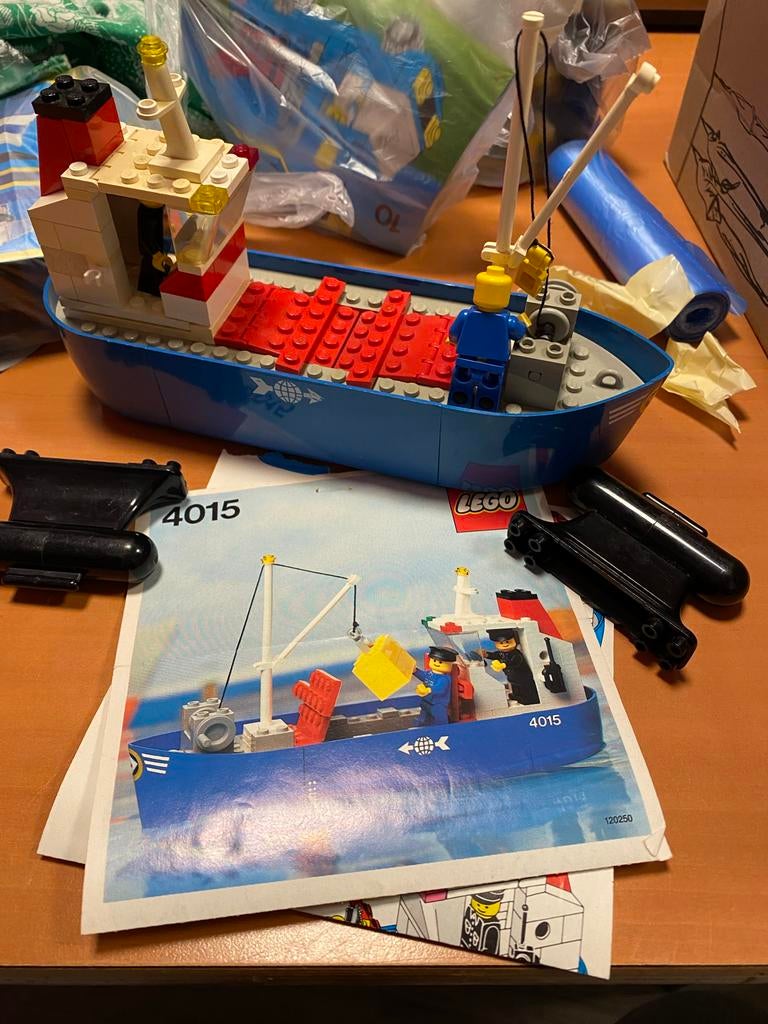 LEGO 4015 Vrachtschip met instructies, Gebruikt, Onbekend, Ophalen of Verzenden, LEGO