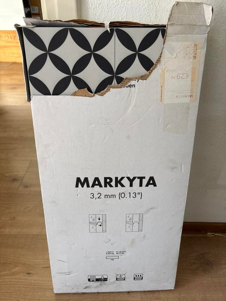 Markyta tegelvloer IKEA 2 m2, Doe-het-zelf en Verbouw, Vloerdelen en Plavuizen, Nieuw, Overige typen, Overige materialen, 50 tot 150 cm