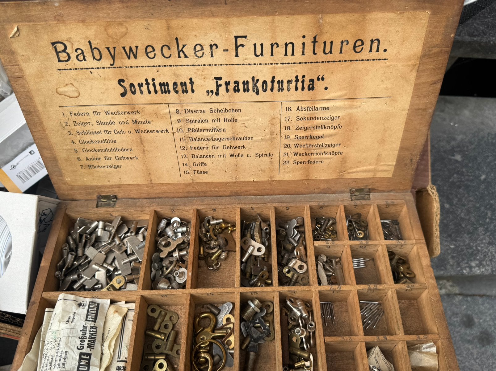 assortiment reserveonderdelen voor wekkers en klokken (, Antiek en Kunst, Antiek | Klokken, Ophalen of Verzenden