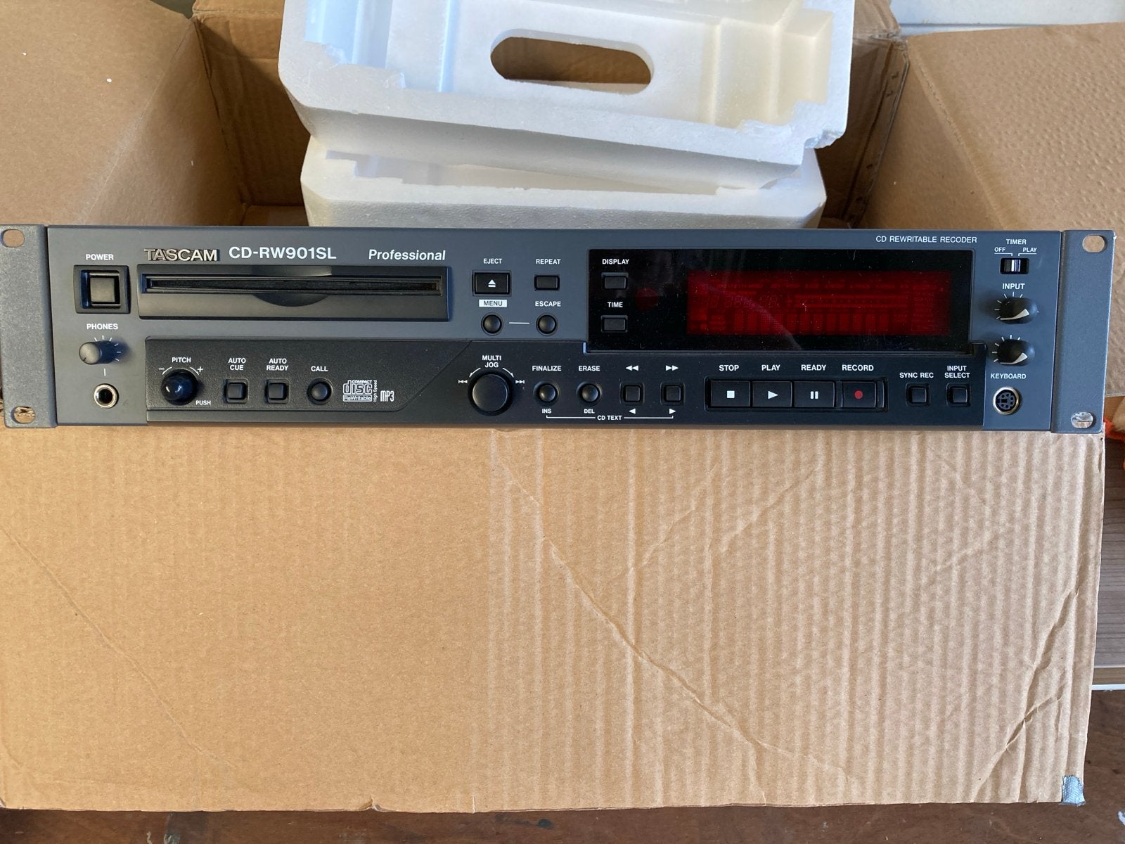 TASCAM CD-RW901SL Professionele CD-recorder, Ophalen, Zo goed als nieuw, Overige merken