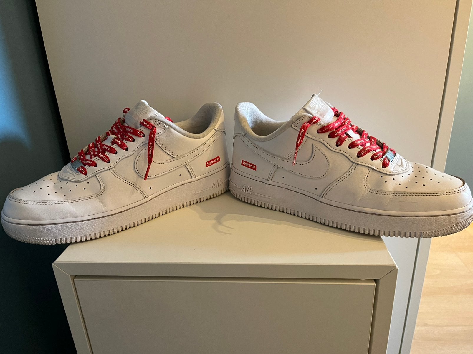 Supreme airforce, Kleding | Heren, Schoenen, Wit, Ophalen of Verzenden, Sneakers of Gympen, Zo goed als nieuw