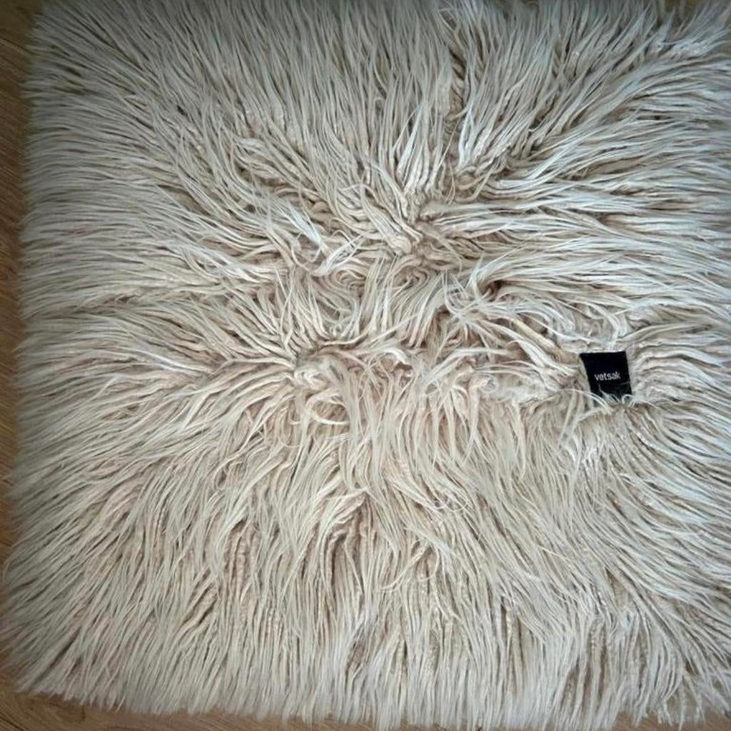 Vetsak Big Pillow 60x60 - Comfortabel en Stijlvol Kussen, Ophalen of Verzenden, Zo goed als nieuw, Beige, Vierkant