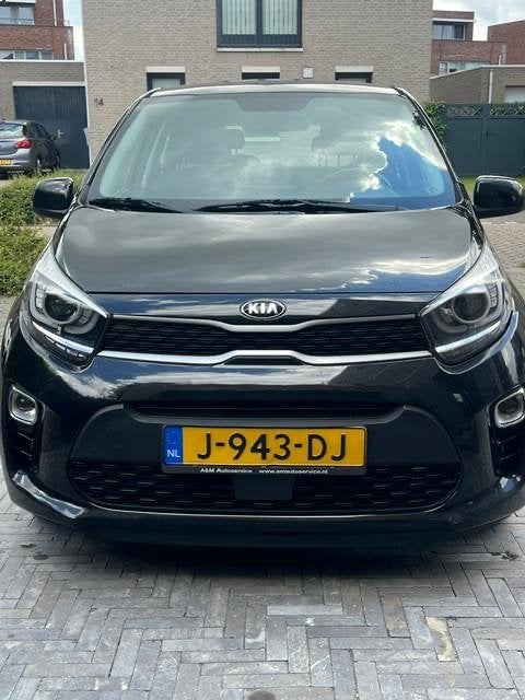 Kia Picanto 1.0 MPi 67pk 4-zits 2018 Zwart, Voorwielaandrijving, 4 stoelen, Zwart, Handgeschakeld