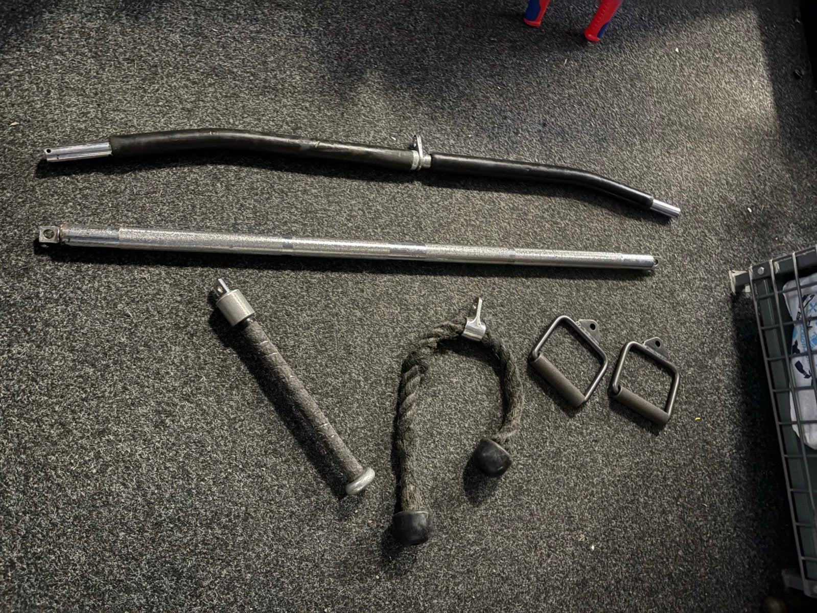 Lat pully pulley pull accessoires ( set nr 4 ), Ophalen, Gebruikt, Accessoires, .