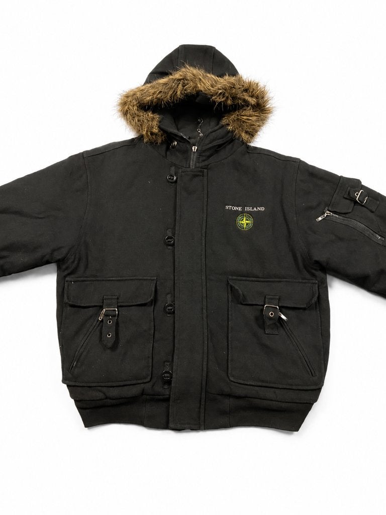 Stone Island Bomber Jacket Harrington Made in USA, Kleding | Heren, Zwart, Maat 56/58 (XL), Ophalen of Verzenden, Stone Island