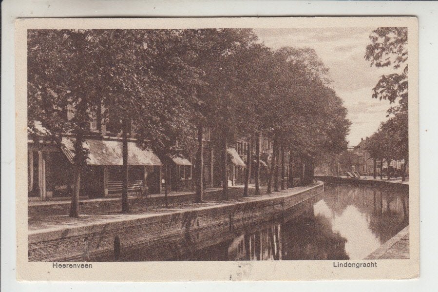 Heerenveen, Lindengracht, Ophalen of Verzenden, 1920 tot 1940, Gelopen, Friesland
