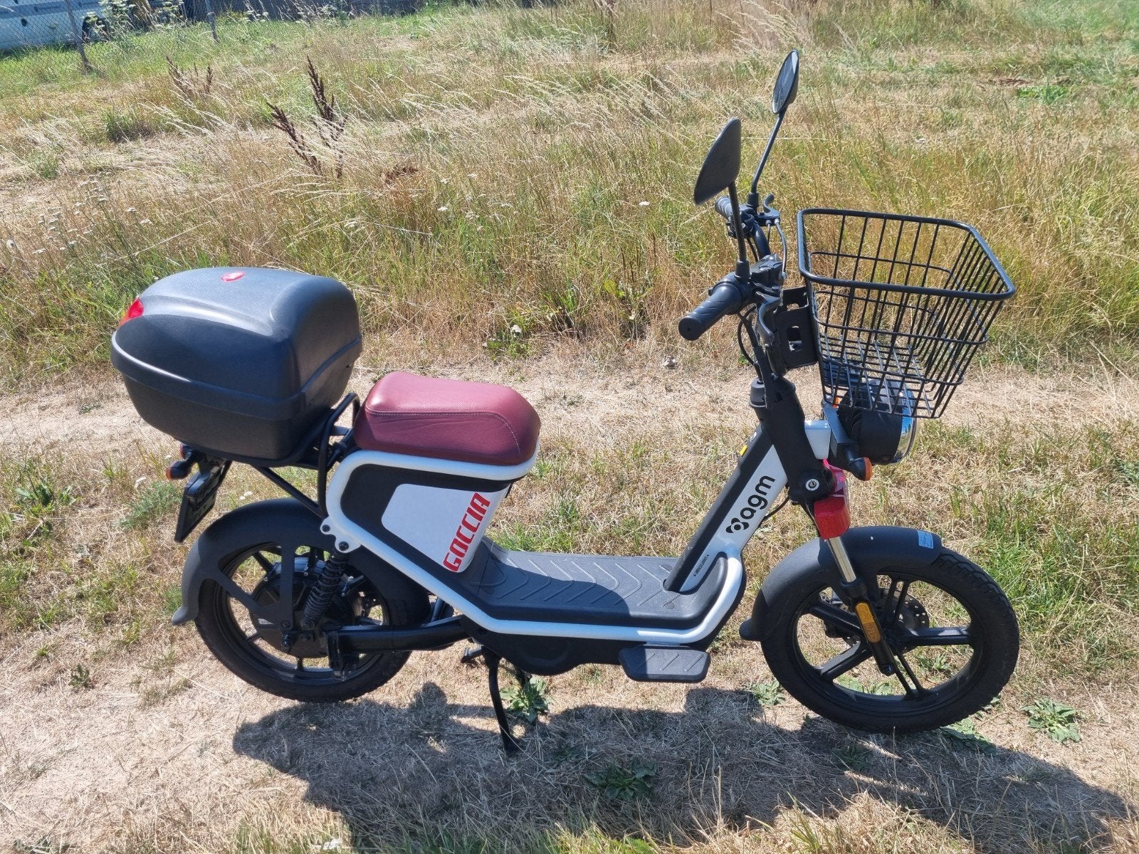 Goecia elektrische scooter met mand en topkoffer, Ophalen of Verzenden, Zo goed als nieuw, Elektrisch, Overige merken
